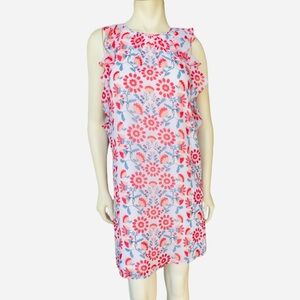 Jade Women’s Floral Ruffle Sleeve Chiffon Dress